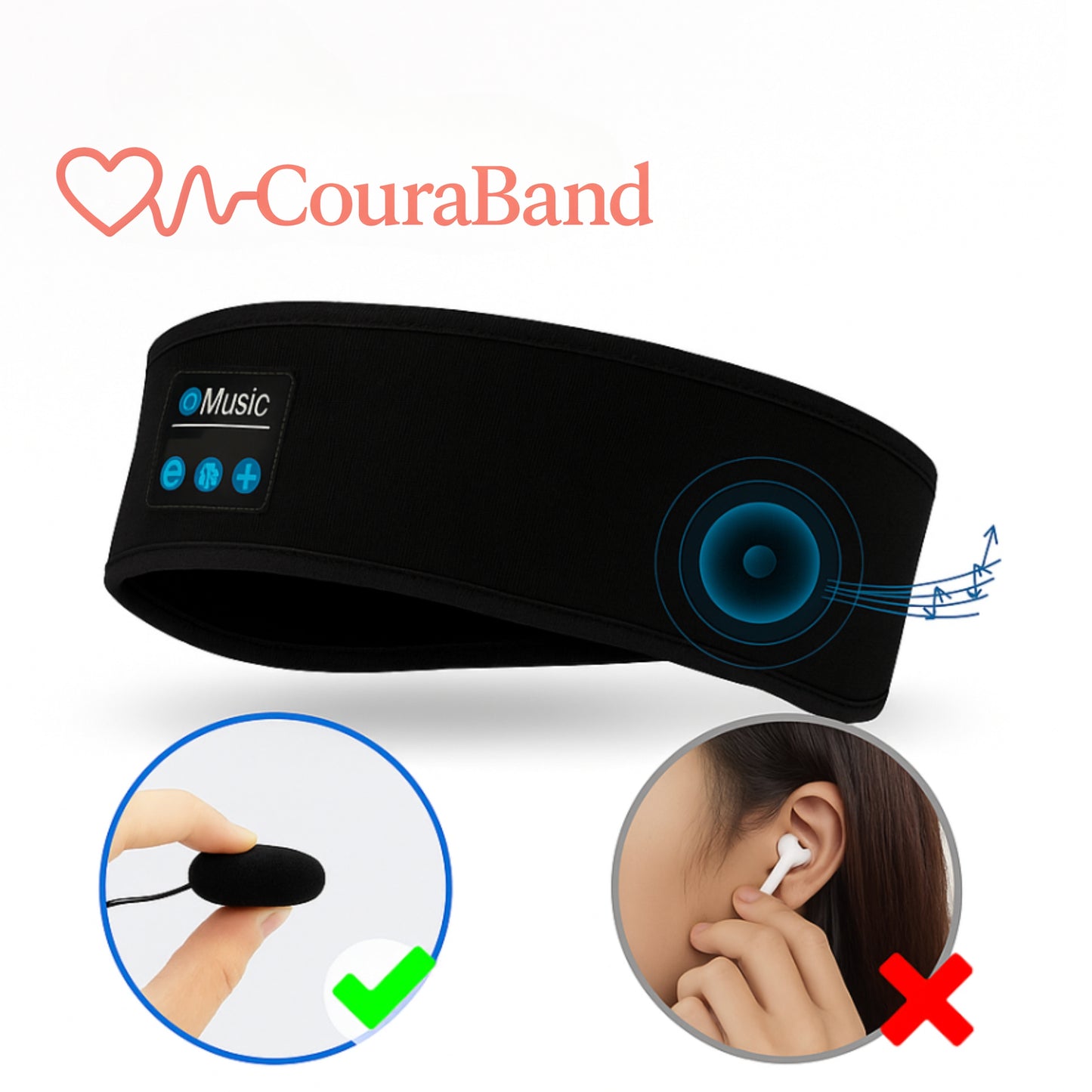 CouraBand™ Pro Audio Headband